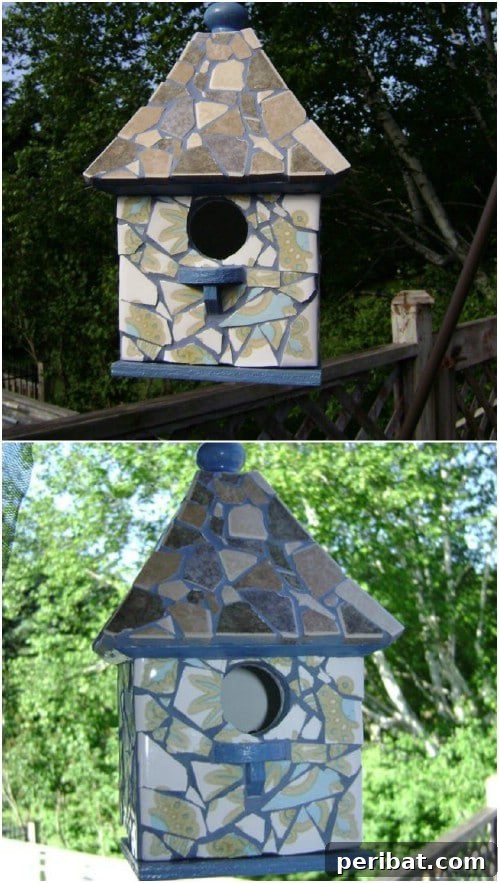 30 Stunning Mosaic Crafts to Enhance Your Indoor and Outdoor Spaces 7 Easy DIY Mosaic Birdhouse