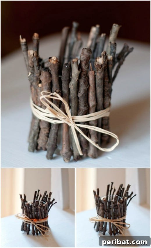 Hayallerinizdeki Düğün İçin 35 Nefes Kesen Kendin Yap Rustik Düğün Süslemesi 22 Distressed Candleholders
