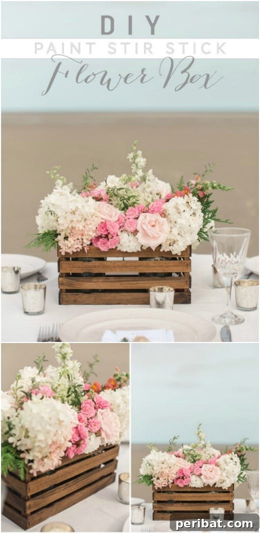 Hayallerinizdeki Düğün İçin 35 Nefes Kesen Kendin Yap Rustik Düğün Süslemesi 23 DIY Rustic Flower Crate