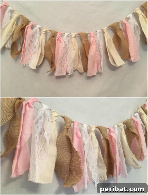 Hayallerinizdeki Düğün İçin 35 Nefes Kesen Kendin Yap Rustik Düğün Süslemesi 5 Rustic Lace And Burlap Garland
