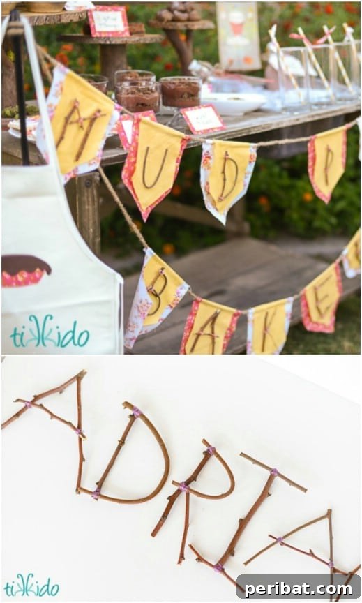 Hayallerinizdeki Düğün İçin 35 Nefes Kesen Kendin Yap Rustik Düğün Süslemesi 9 Rustic Twig Letter Banner