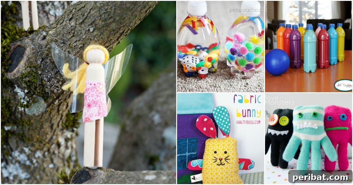 Collection of creative DIY baby toys for different developmental stages
