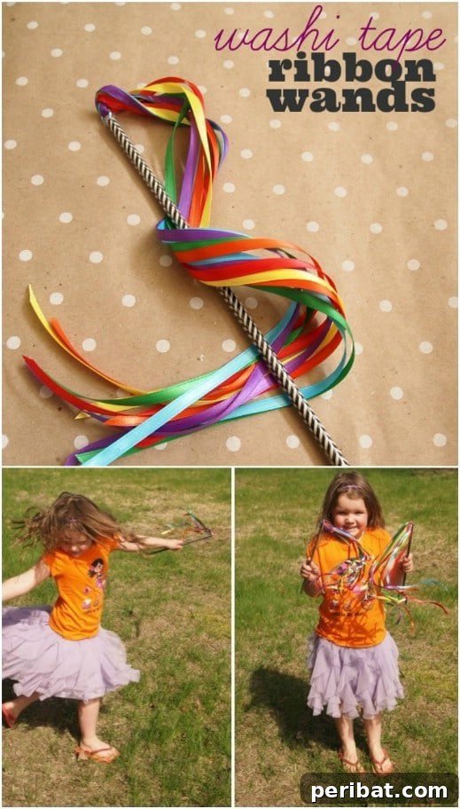 Fast and easy ribbon wands for babies