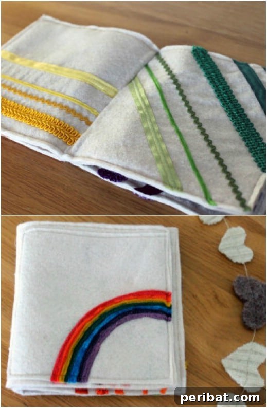DIY Baby's First Book made from felt and fabric