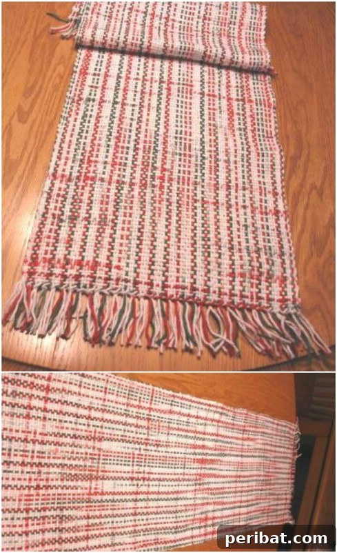 Beyond the Bin 30 Ingenious Upcycling Projects for Grocery Bags 30 Hand Woven Recycled Grocery Bag Table Runner