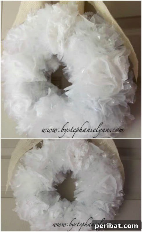 Beyond the Bin 30 Ingenious Upcycling Projects for Grocery Bags 32 DIY Upcycled Plastic Bag Wreath