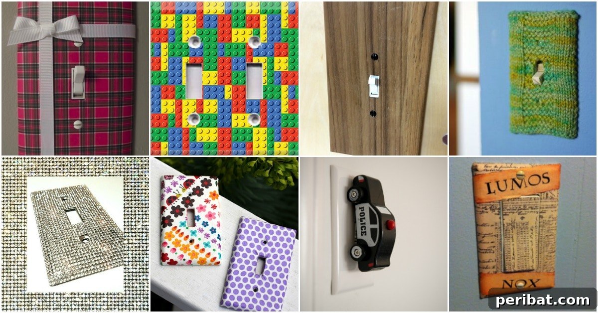 30 Creative Makeovers for Your Switch Plate Covers 2 30 Fantastic And Fun Ways To Decorate Your Switch Plate Covers