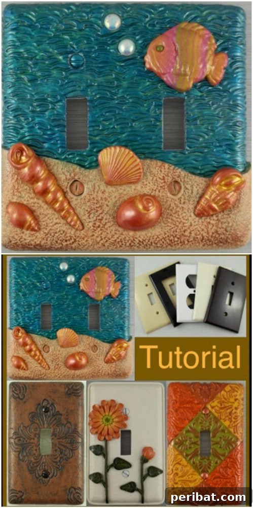 30 Creative Makeovers for Your Switch Plate Covers 18 DIY Polymer Clay Art Covers