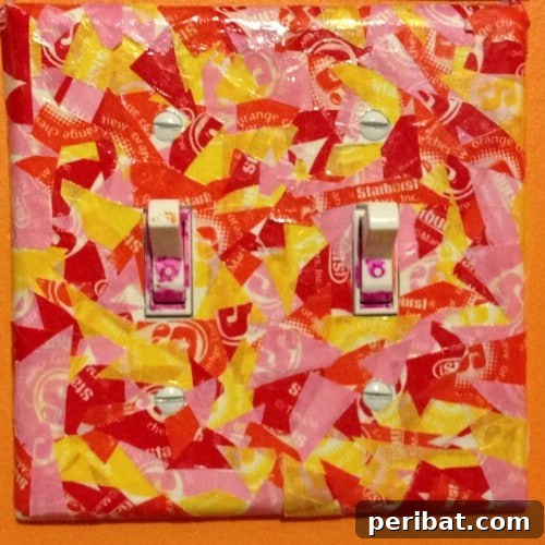 30 Creative Makeovers for Your Switch Plate Covers 27 Starburst Decoupage Switch Plate Covers