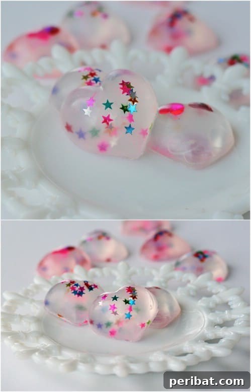 Artisanal Soaps: Crafting Beauty and Style for Your Sanctuary 13 Decorative Confetti Heart Soaps