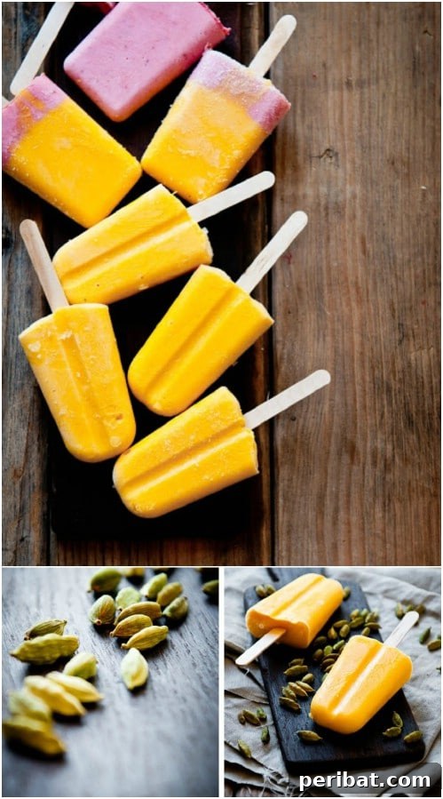 Perfect Mango And Strawberry Honey Pops