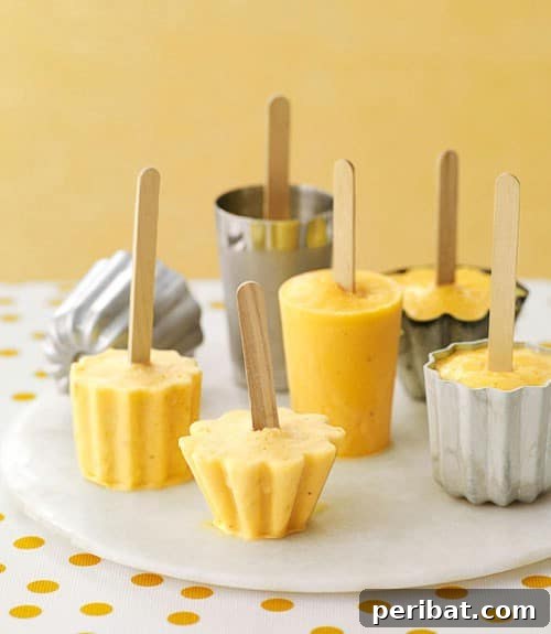 Easy Orange Banana Smoothie Pops