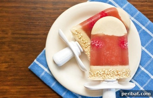 Peanut Butter And Jelly Ice Pops