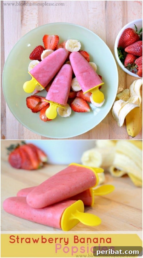 Wholesome Strawberry Banana Pops
