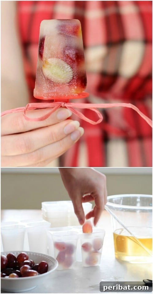 Two Ingredient Refreshing Grape Popsicles