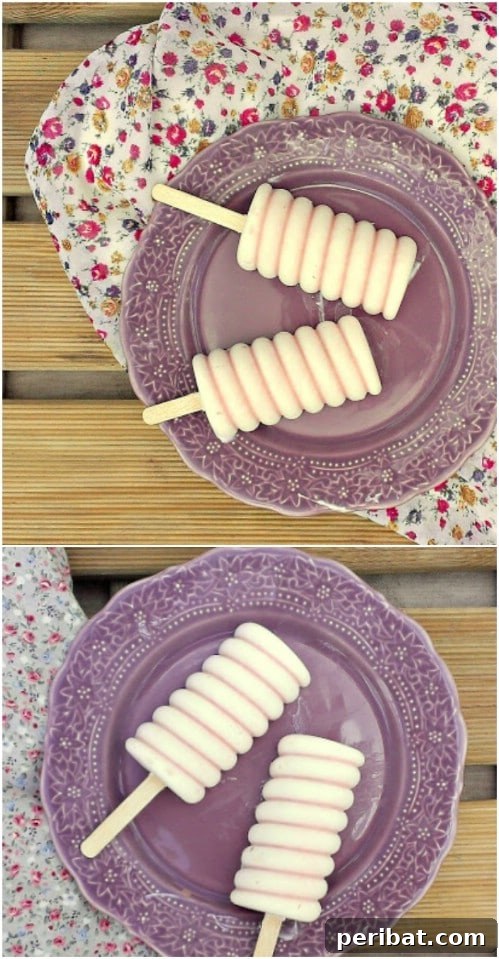 Strawberry White Chocolate Freezer Pops