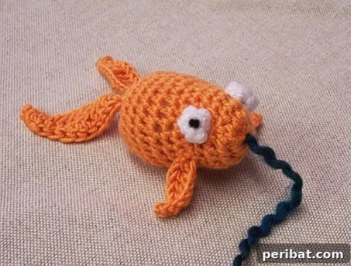 Hook, Line, & Purr: 25 Easy Crochet Projects for Cats 16 Cute Crochet Goldfish Toy