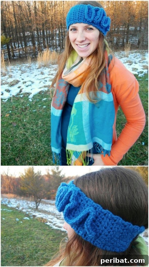 32 Chic and Simple Knit and Crochet Headband Projects 13 Snake Winter Crocheted Headband