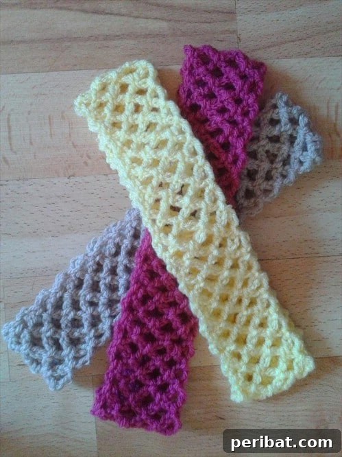 32 Chic and Simple Knit and Crochet Headband Projects 19 Simple And Fast Lace Trellis Crochet Headband