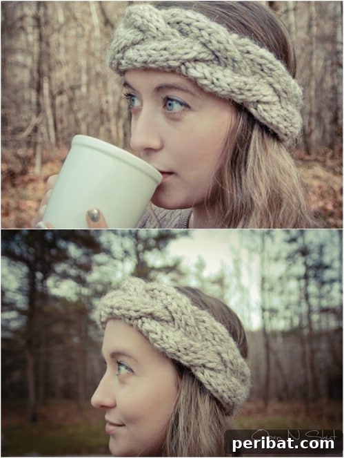 32 Chic and Simple Knit and Crochet Headband Projects 3 Knit Cable Crown Headband