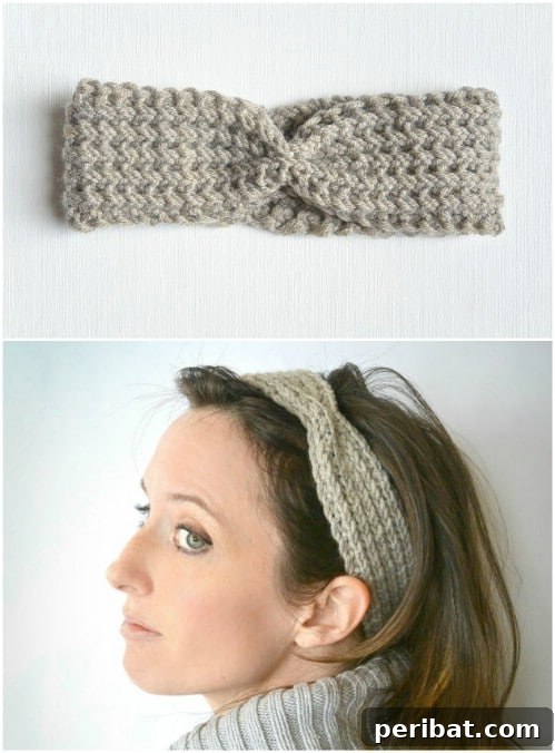 32 Chic and Simple Knit and Crochet Headband Projects 25 Half Fisherman Knot Knitted Headband