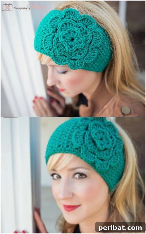 32 Chic and Simple Knit and Crochet Headband Projects 9 Easy Crocheted Floral Head Wrap