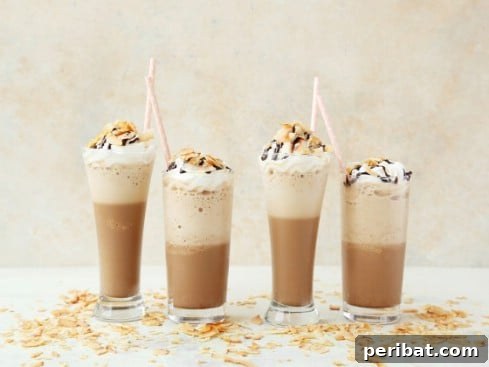 DIY Coconut Mocha Frappe Cappuccino