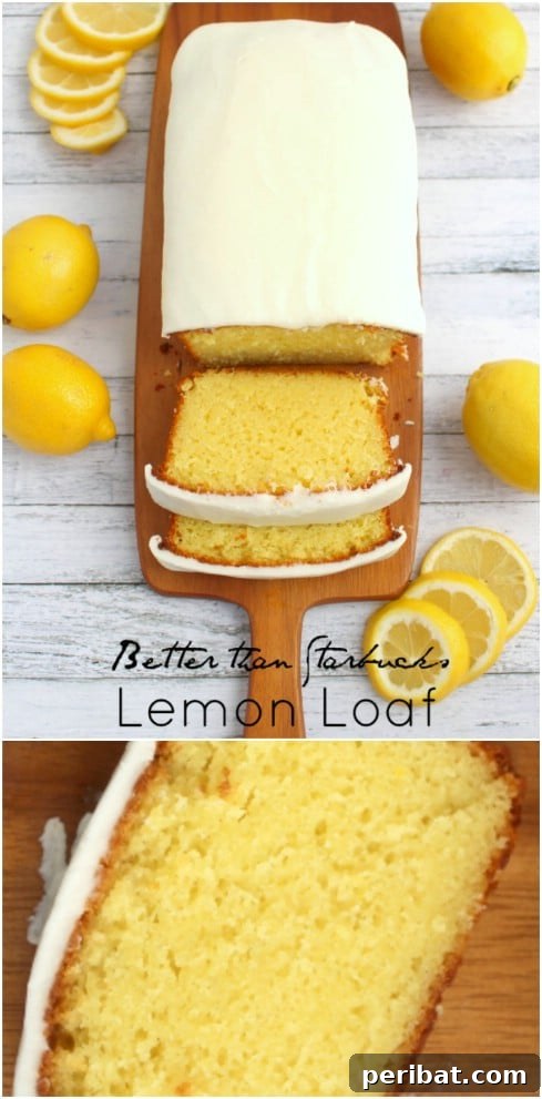 Homemade Iced Lemon Loaf