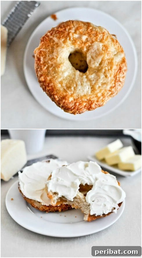 Homemade Asiago Cheese Bagel