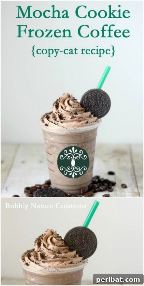 Homemade Mocha Cookie Frozen Coffee