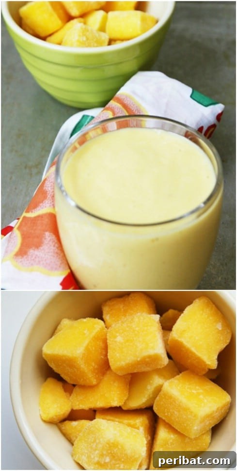 Homemade Orange Mango Smoothie