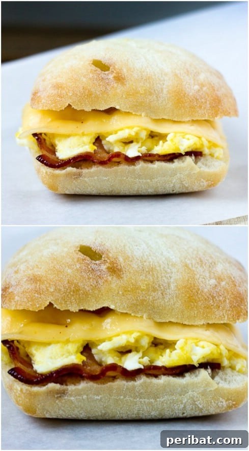 DIY Bacon, Egg, And Gouda Breakfast Sandwich