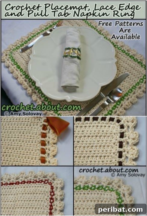 Easy Half Double Crochet Placemat