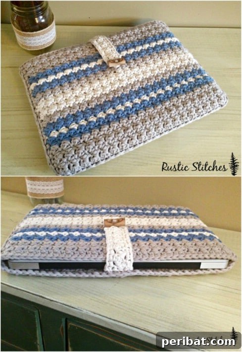 Easy Crochet Laptop Case