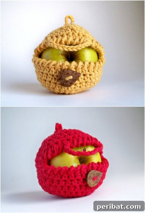 Crochet Apple Cozy