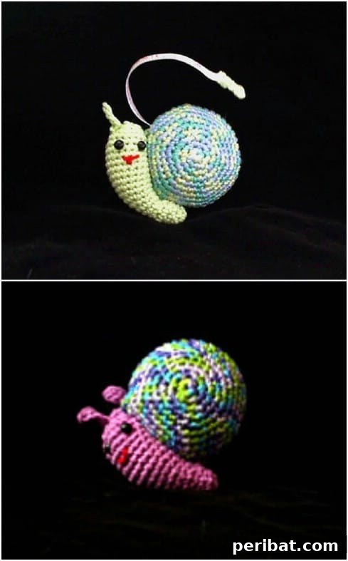Crochet Snail Tape Measure