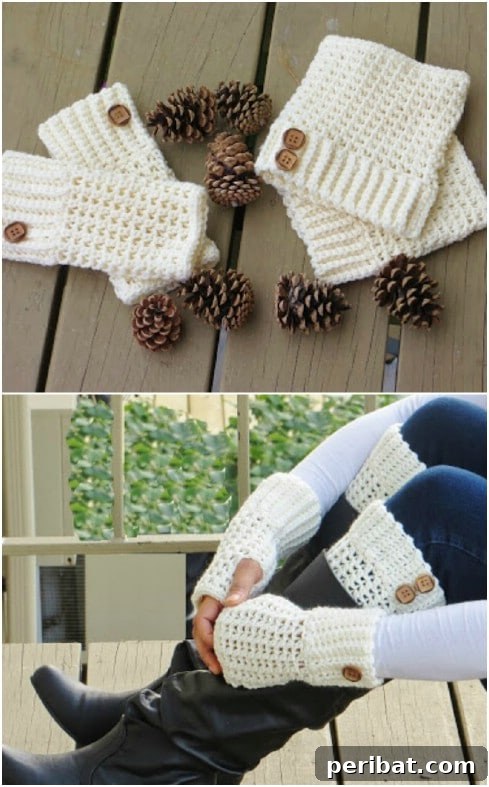 Easy Beginner Crochet Wrist Warmers