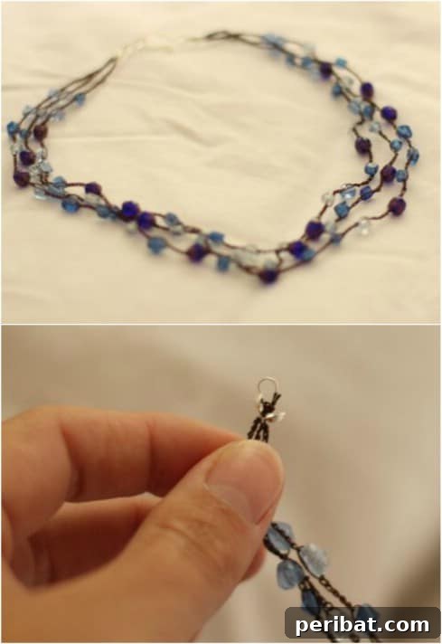 Lovely Crochet Beaded Necklace