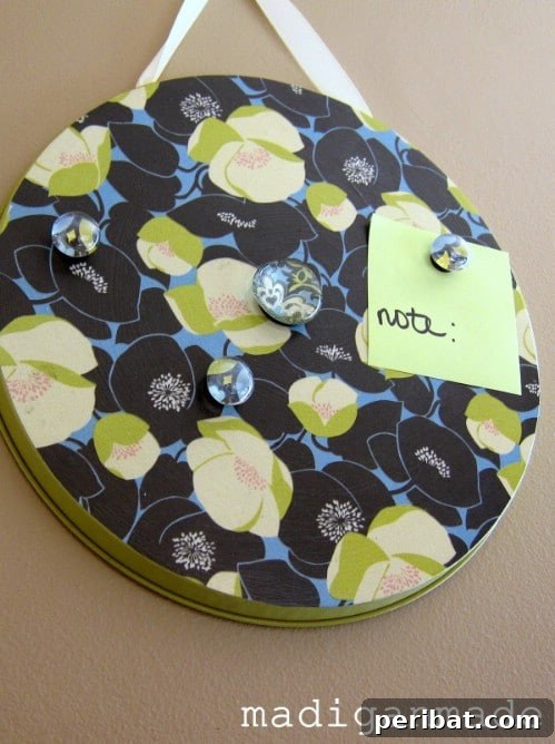 Burner Cover Memo Board - 150 Dollar Store Organizing Ideas and Projects for the Entire Home
