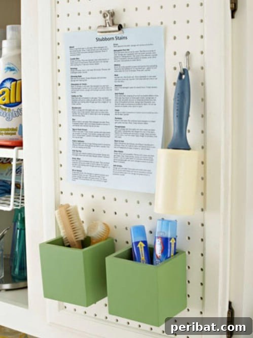 Laundry Room Behind the Scenes Organizing - 150 Dollar Store Organizing Ideas and Projects for the Entire Home