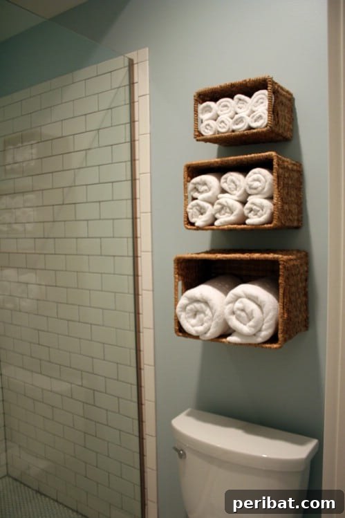 Hang Baskets on the Wall - 150 Dollar Store Organizing Ideas and Projects for the Entire Home
