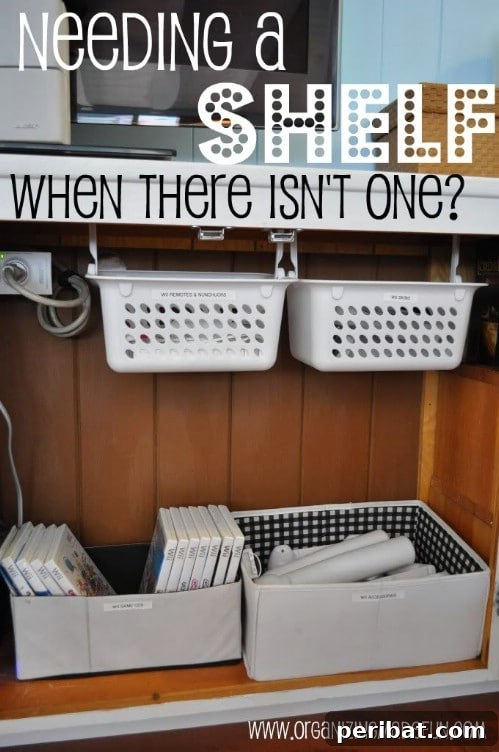 Hanging Baskets for Under the Sink - 150 Dollar Store Organizing Ideas and Projects for the Entire Home