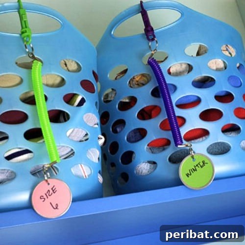 45-totes-baskets - 150 Dollar Store Organizing Ideas and Projects for the Entire Home