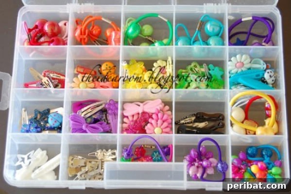 Craft Organizer Boxes Keep Hair Supplies Tidy - 150 Dollar Store Organizing Ideas and Projects for the Entire Home