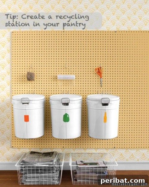 Create a Recycling Center in Your Kitchen - 150 Dollar Store Organizing Ideas and Projects for the Entire Home