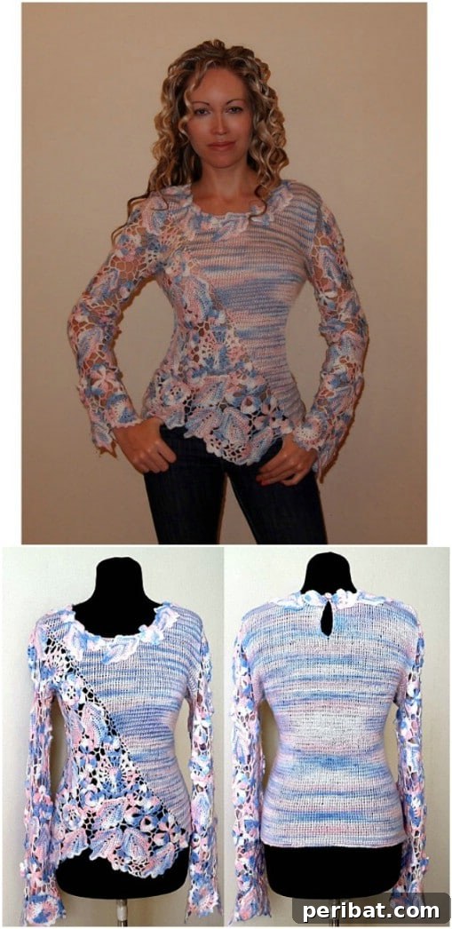 Irish Crochet Lace Sweater