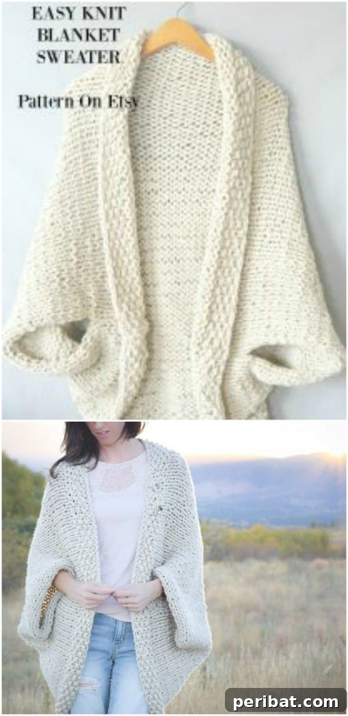 Warm Knit Blanket Sweater