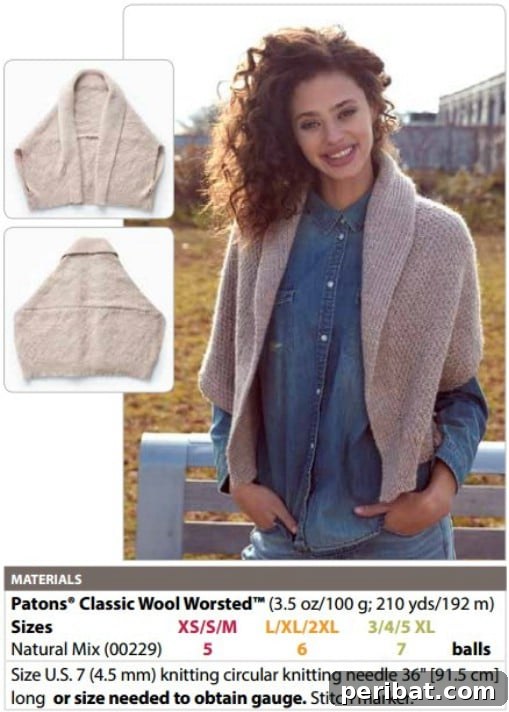 Simple Knit Envelope Cardigan
