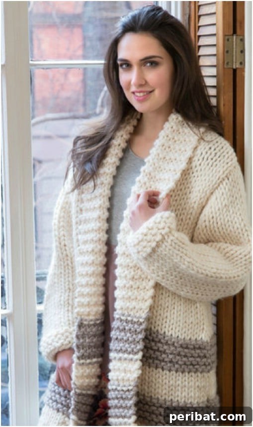Comfy Car Coat Knit Sweater