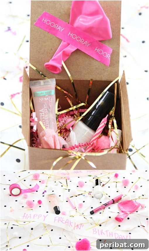 Happy Birthday Balloon Basket